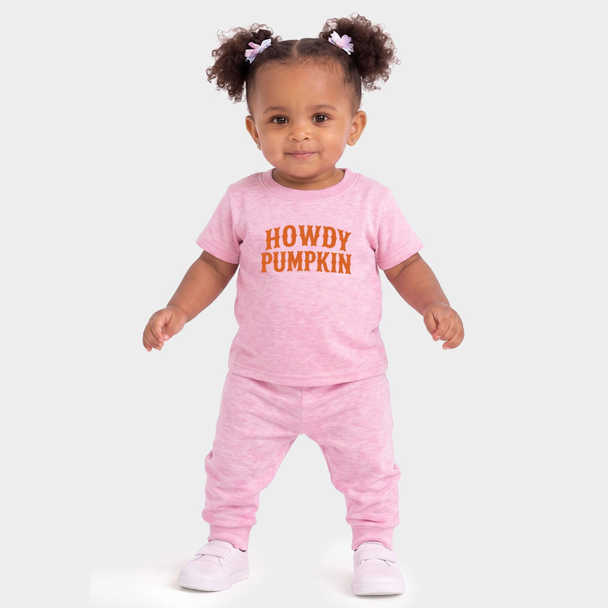 Howdy Pumpkin Western - Infant Jogger Pant Crew Set