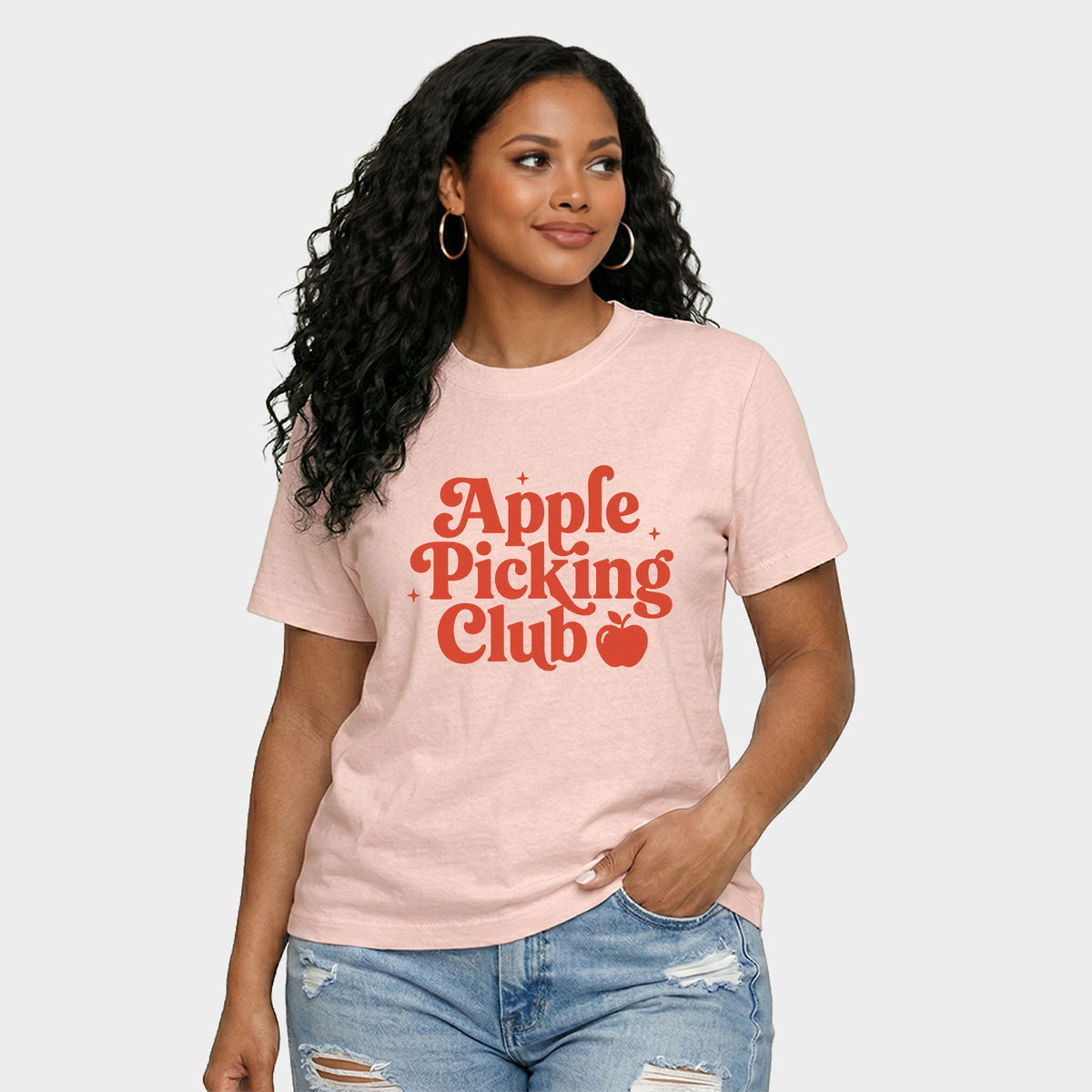 Apple Picking Club Stars - Women's Relaxed Boxy Tee