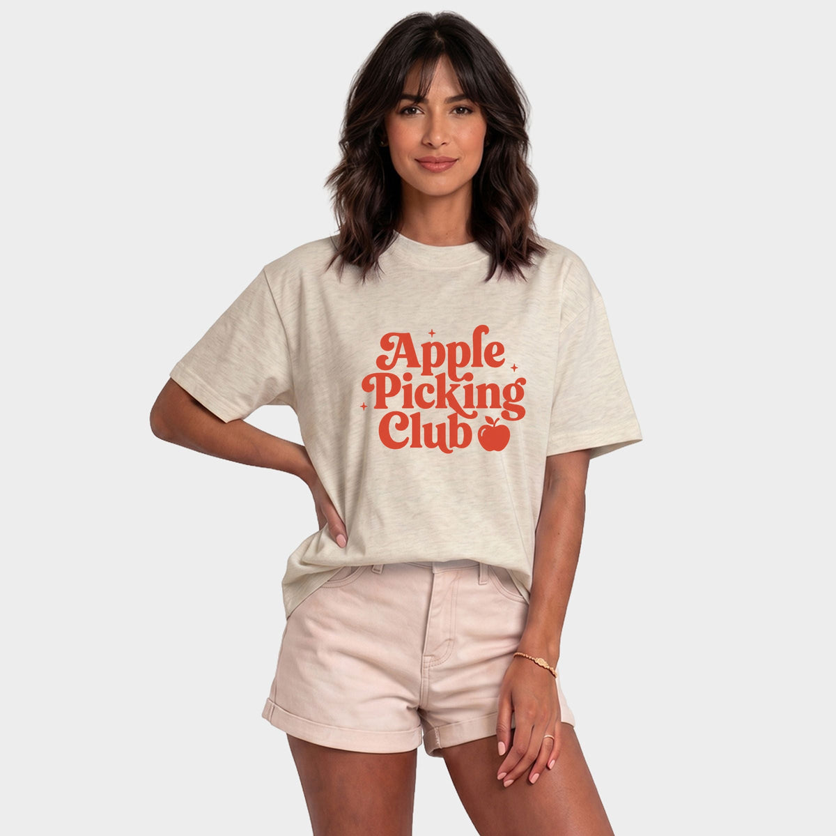 Apple Picking Club Stars - Women's Relaxed Boxy Tee