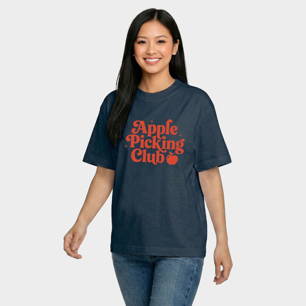 Apple Picking Club Stars - Women's Relaxed Boxy Tee