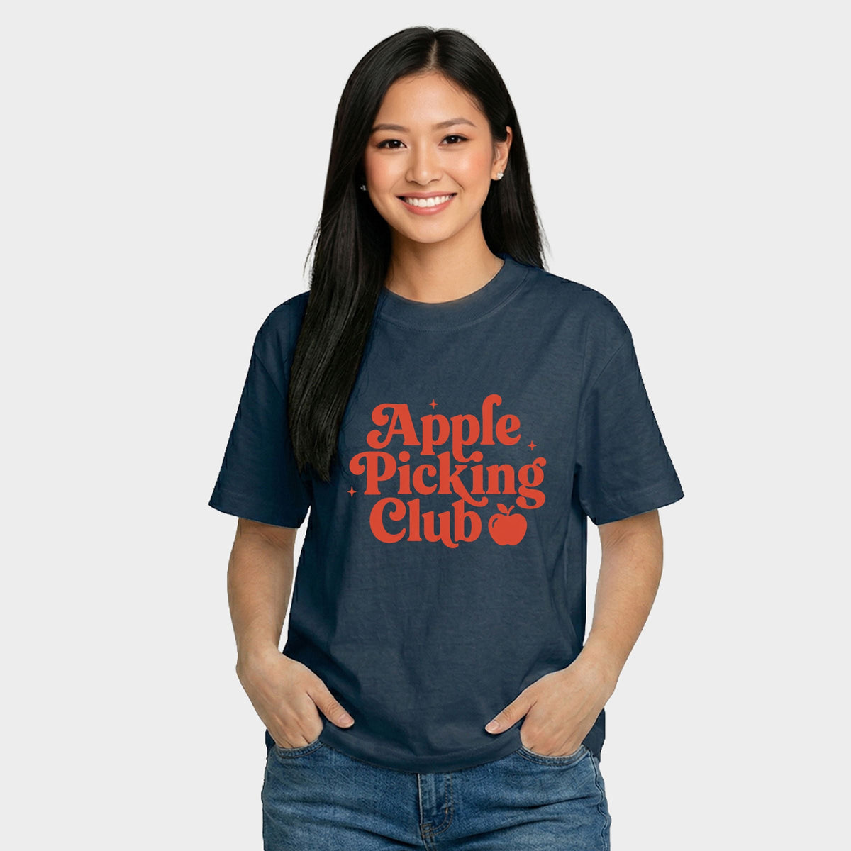 Apple Picking Club Stars - Women's Relaxed Boxy Tee