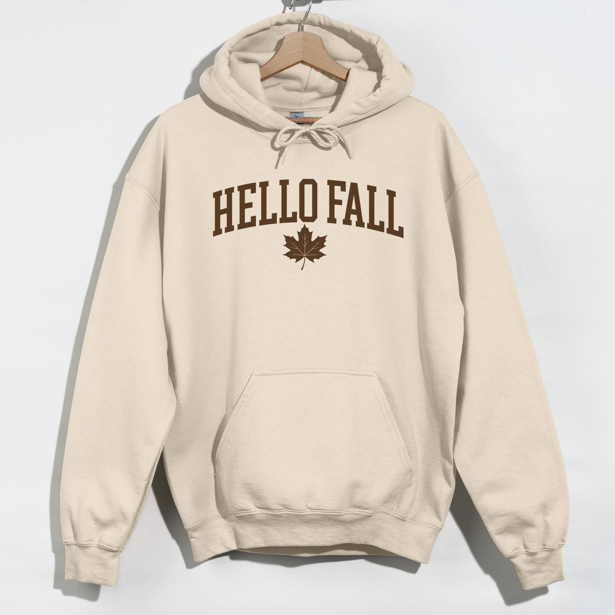 Hello Fall Leaf - Women's Graphic Hoodie