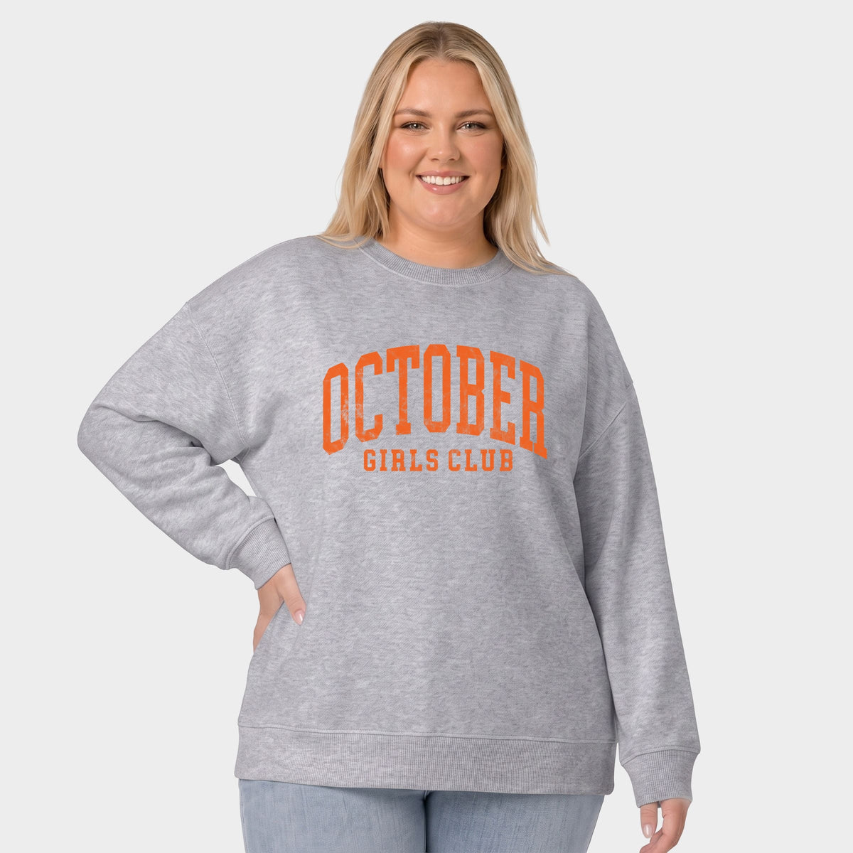 October Girls Club -  Women's Plus Sized Graphic Sweatshirt