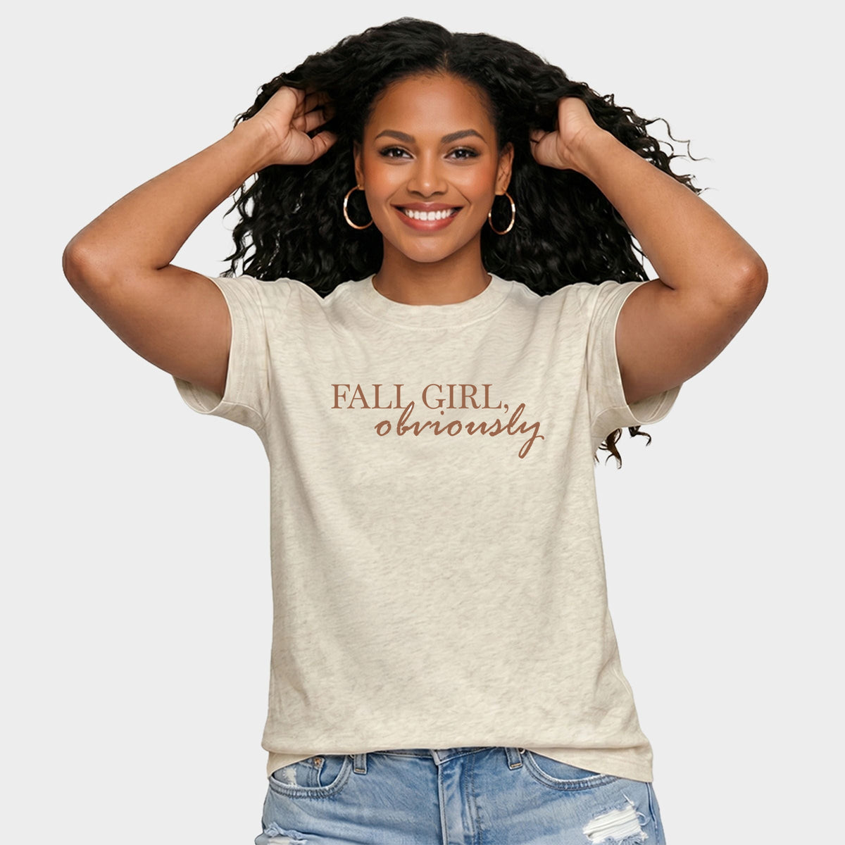 Fall Girl Obviously - Women's Relaxed Boxy Tee