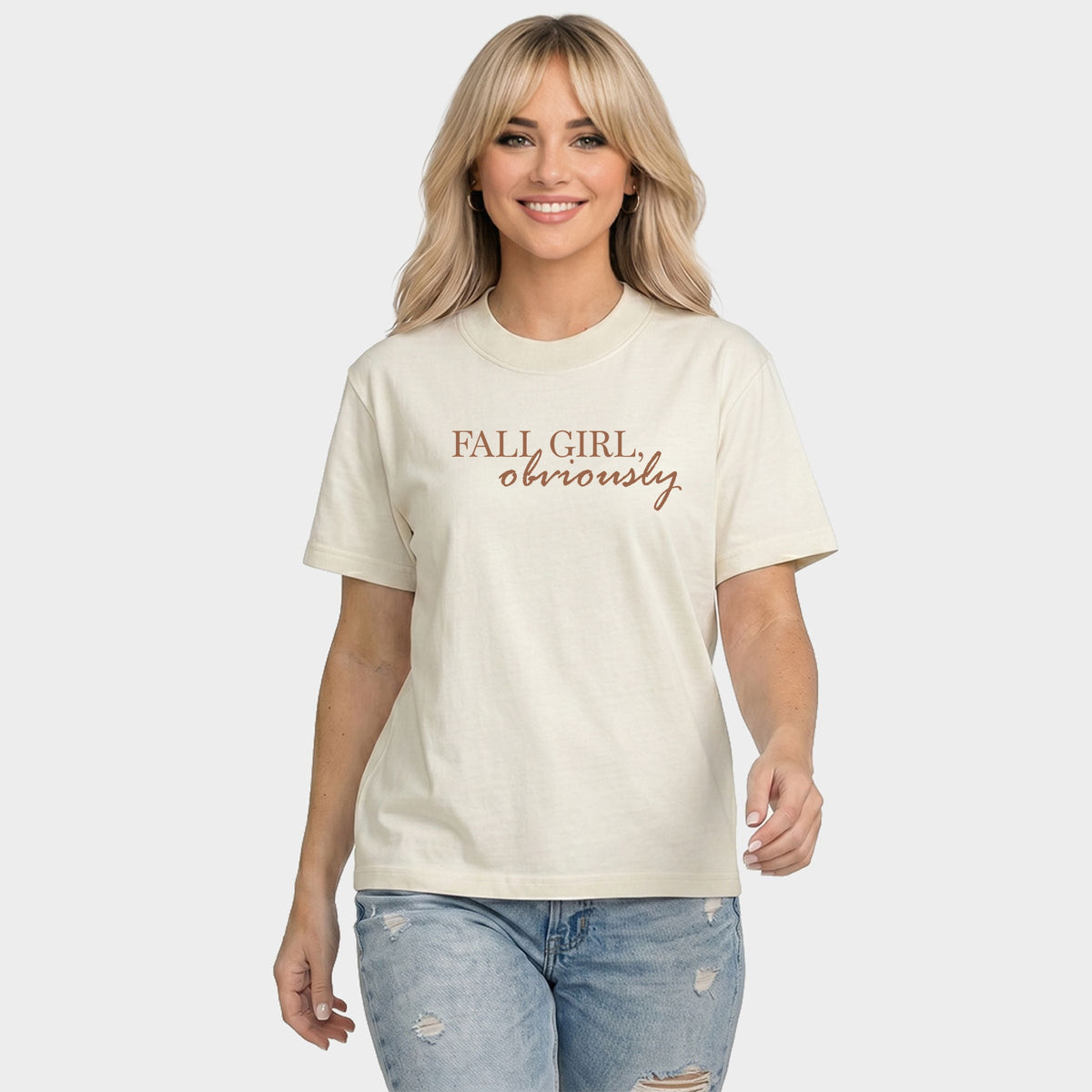 Fall Girl Obviously - Women's Relaxed Boxy Tee