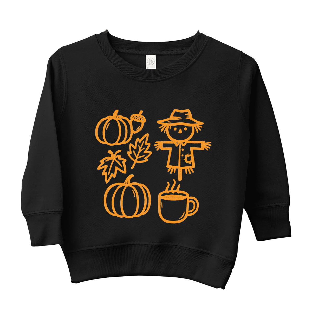 Fall Elements Outline - Toddler Graphic Sweatshirt