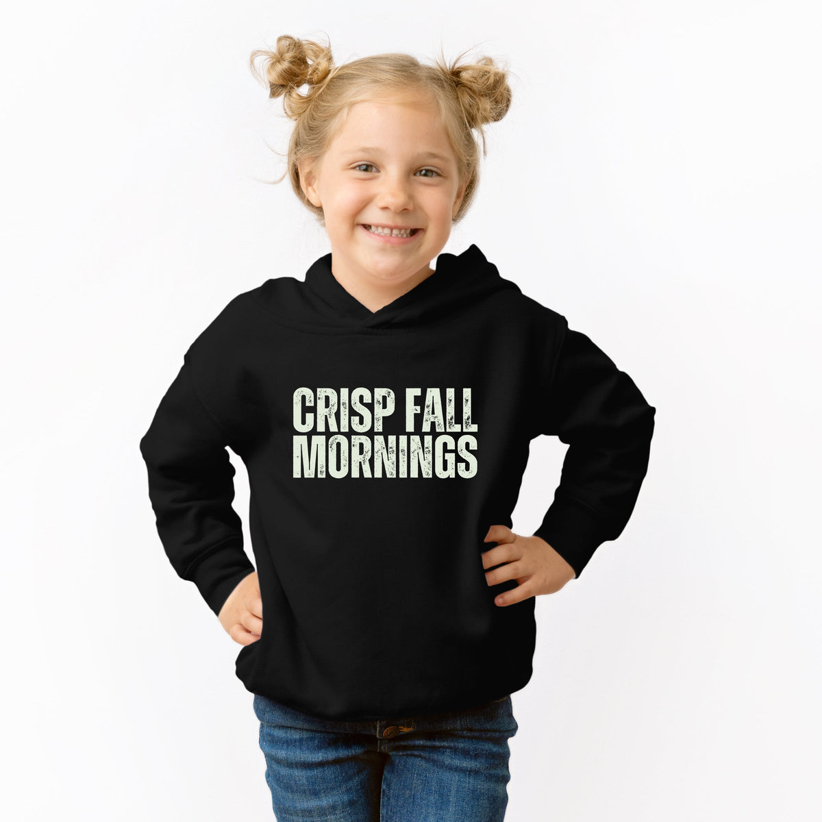 Crisp Fall Mornings Distressed - Toddler Hoodie