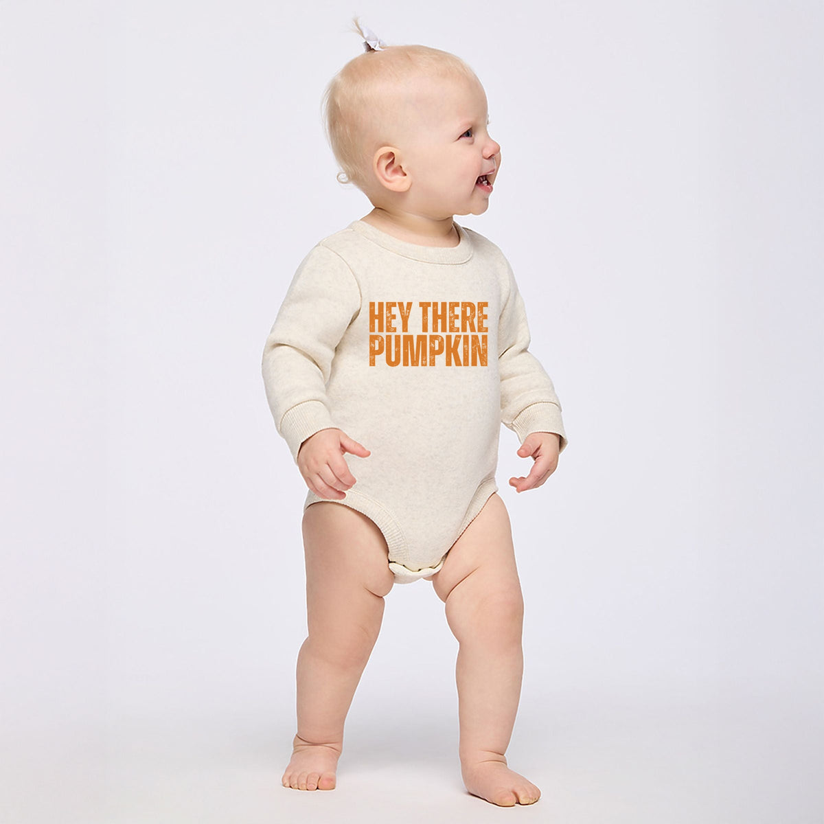 Hey There Pumpkin Distressed - Infant Fleece BodySuit