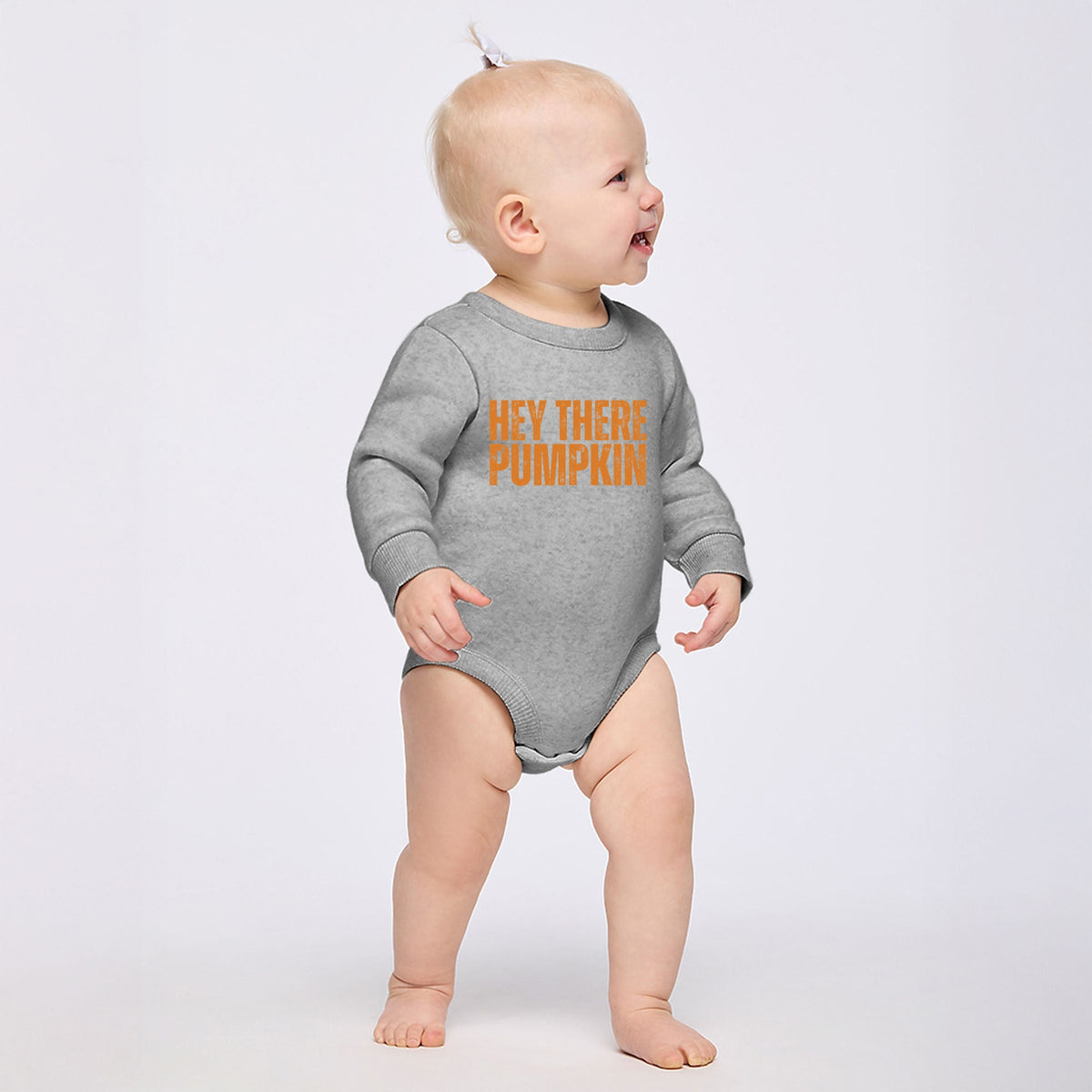 Hey There Pumpkin Distressed - Infant Fleece BodySuit