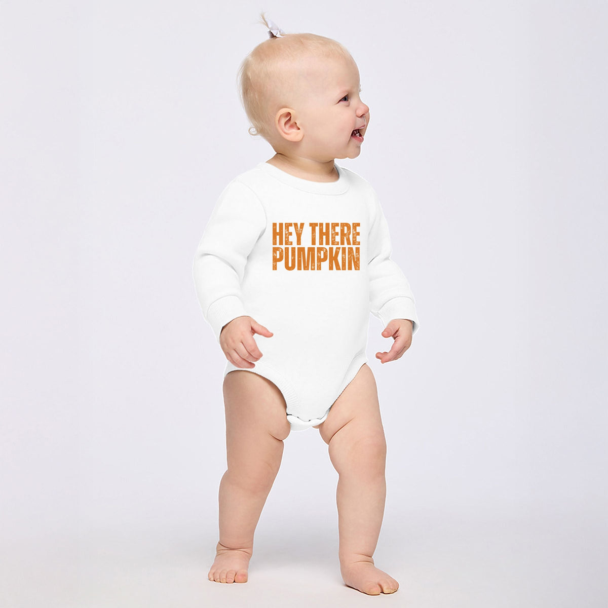 Hey There Pumpkin Distressed - Infant Fleece BodySuit