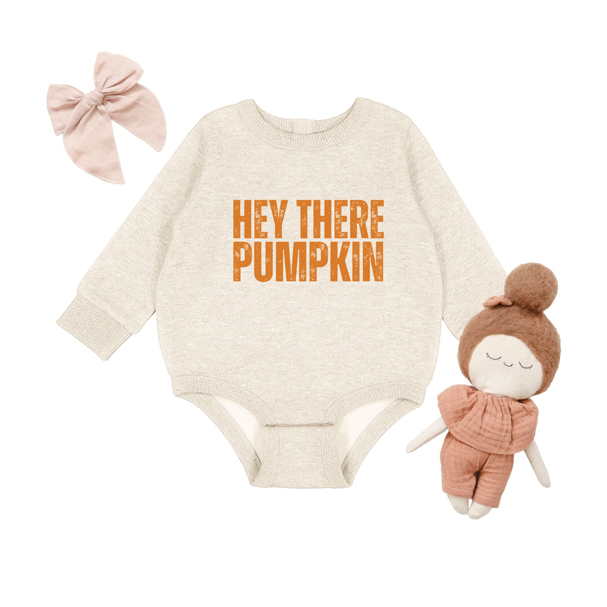 Hey There Pumpkin Distressed - Infant Fleece BodySuit