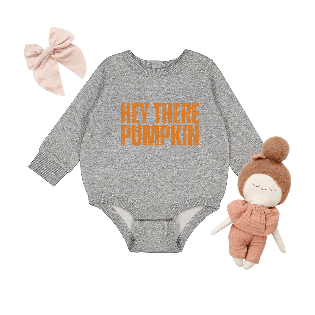Hey There Pumpkin Distressed - Infant Fleece BodySuit