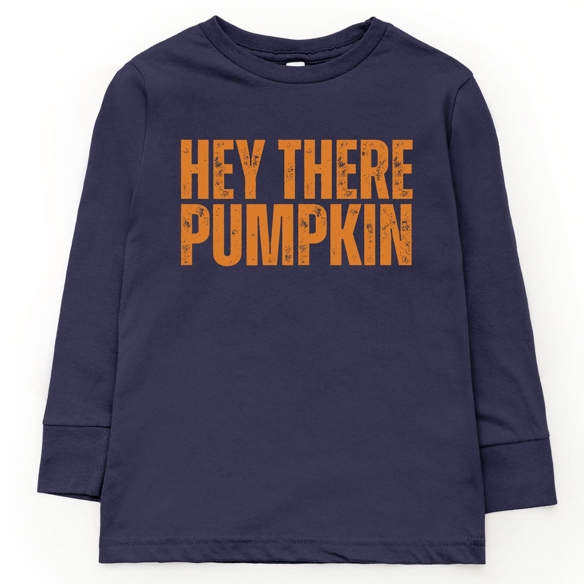 Hey There Pumpkin Distressed - Youth Long Sleeve Graphic T-Shirt