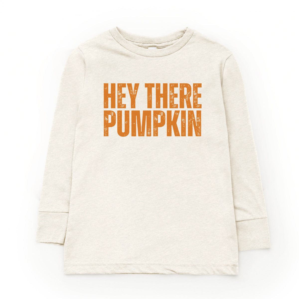 Hey There Pumpkin Distressed - Youth Long Sleeve Graphic T-Shirt