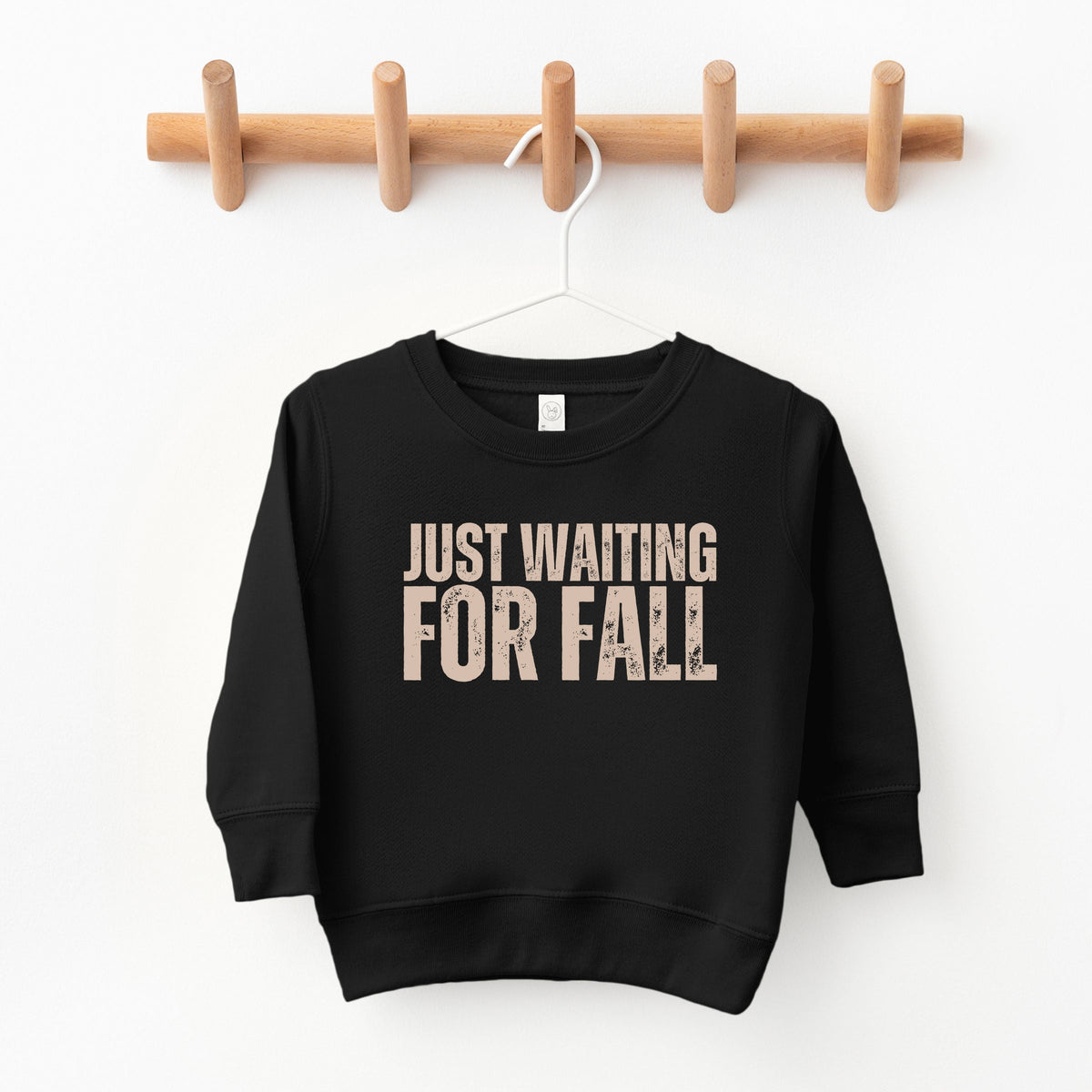 Just Waiting For Fall Distressed - Youth Graphic Sweatshirt