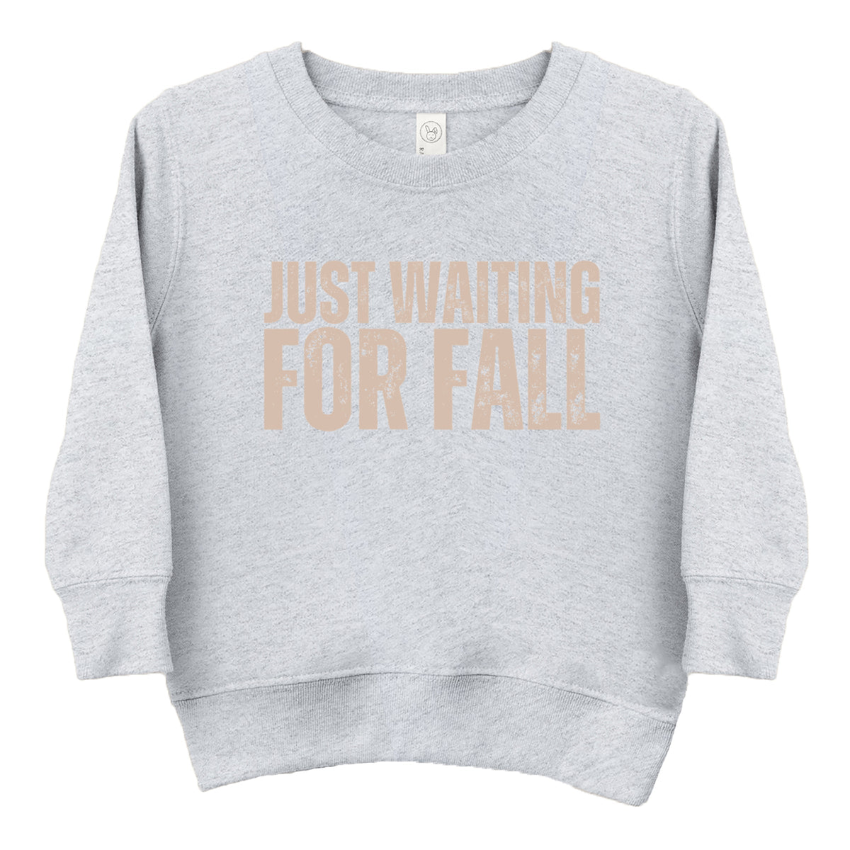 Just Waiting For Fall Distressed - Toddler Graphic Sweatshirt