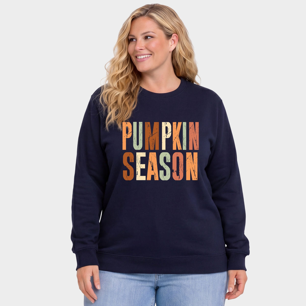 Pumpkin Season Fall Colors - Women's Plus Sweatshirt