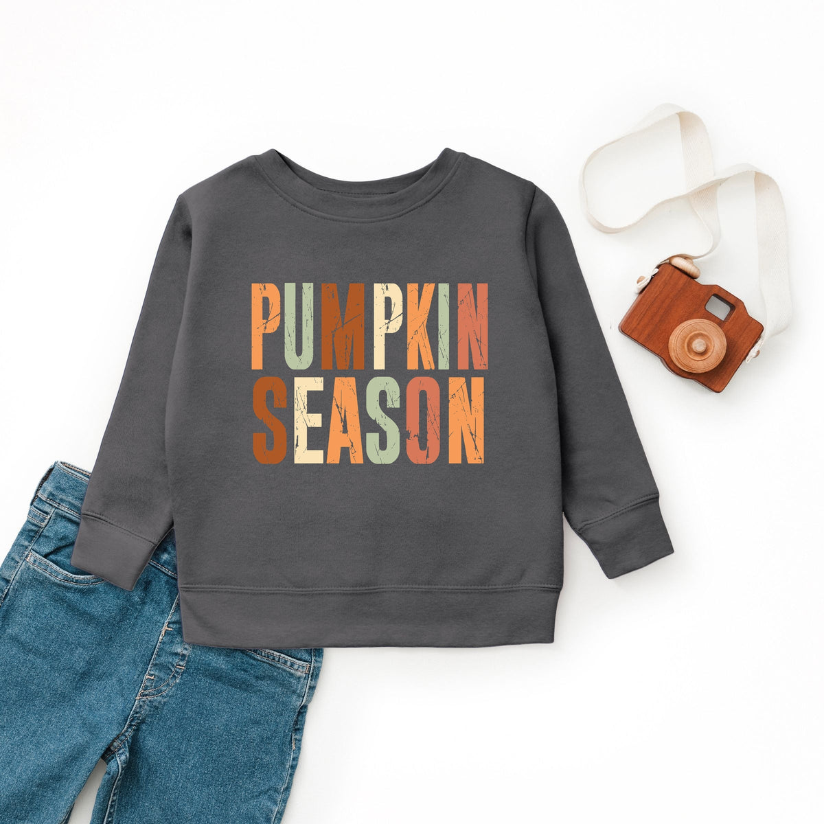 Pumpkin Season Fall Colors - Youth Graphic Sweatshirt