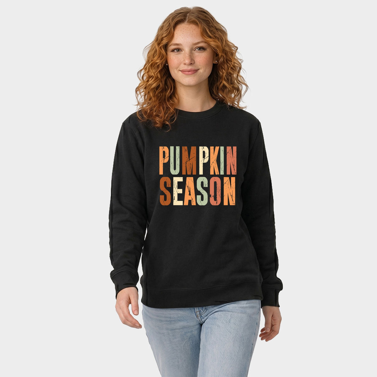 Pumpkin Season Fall Colors - Women's Graphic Sweatshirt