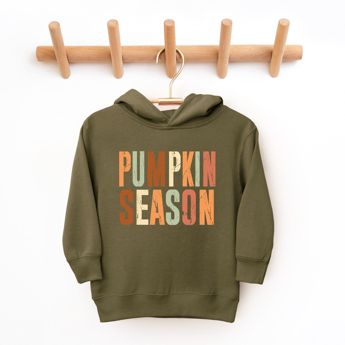 Pumpkin Season Fall Colors - Toddler Hoodie