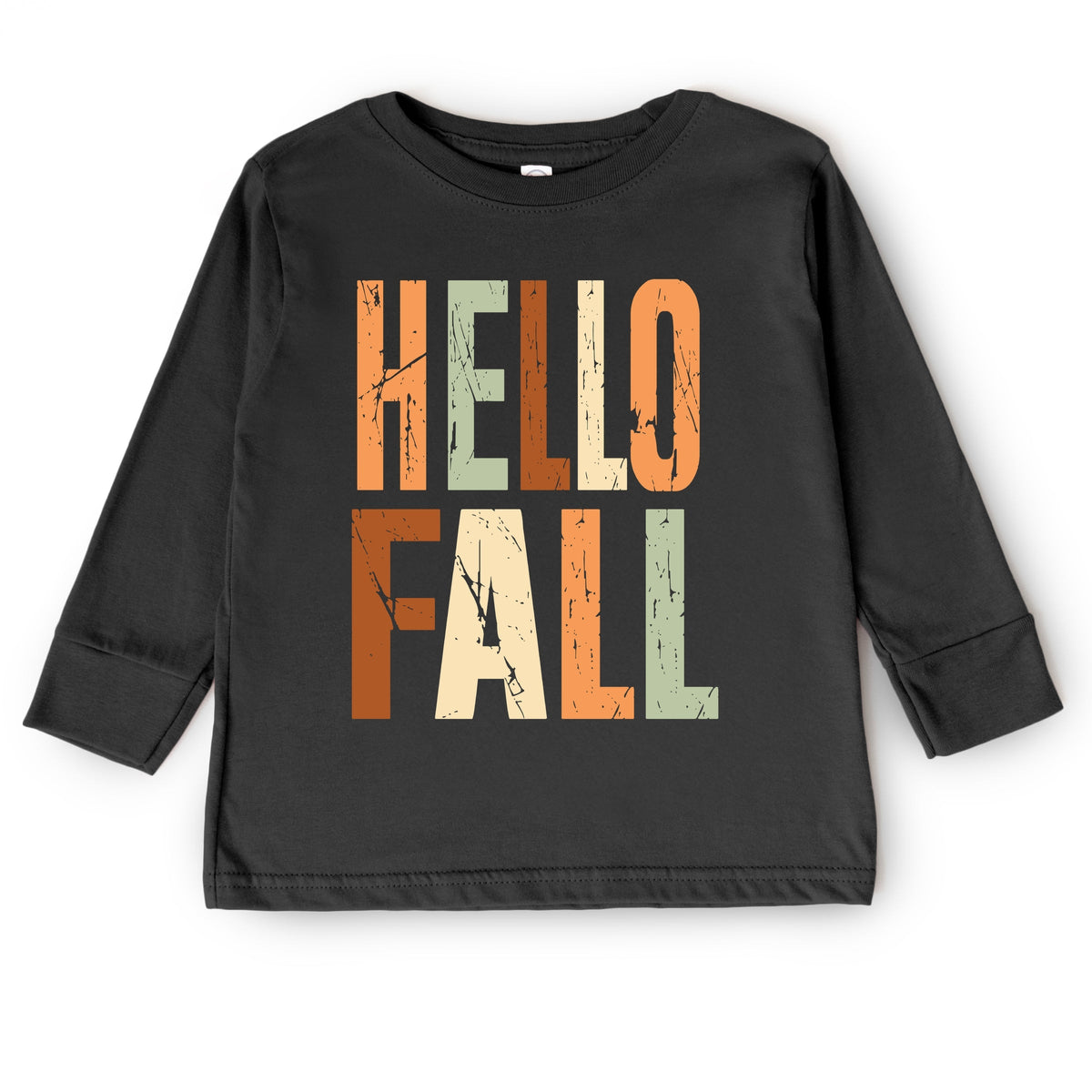 Hello Fall Autumn Colors - Toddler Long Sleeve Graphic Tee