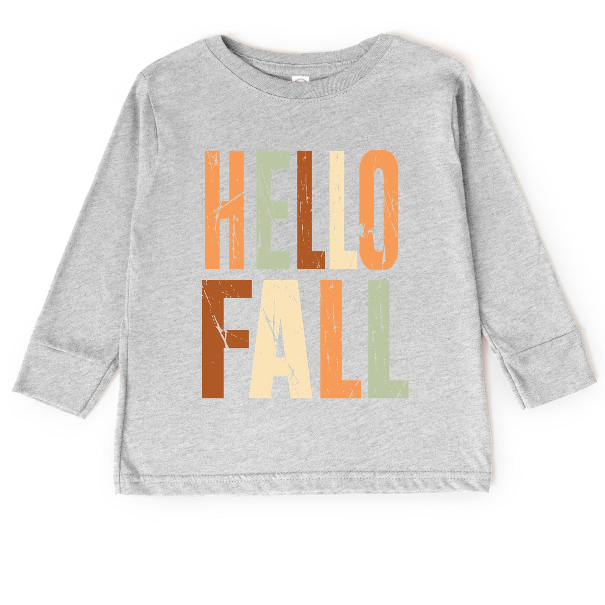 Hello Fall Autumn Colors - Toddler Long Sleeve Graphic Tee