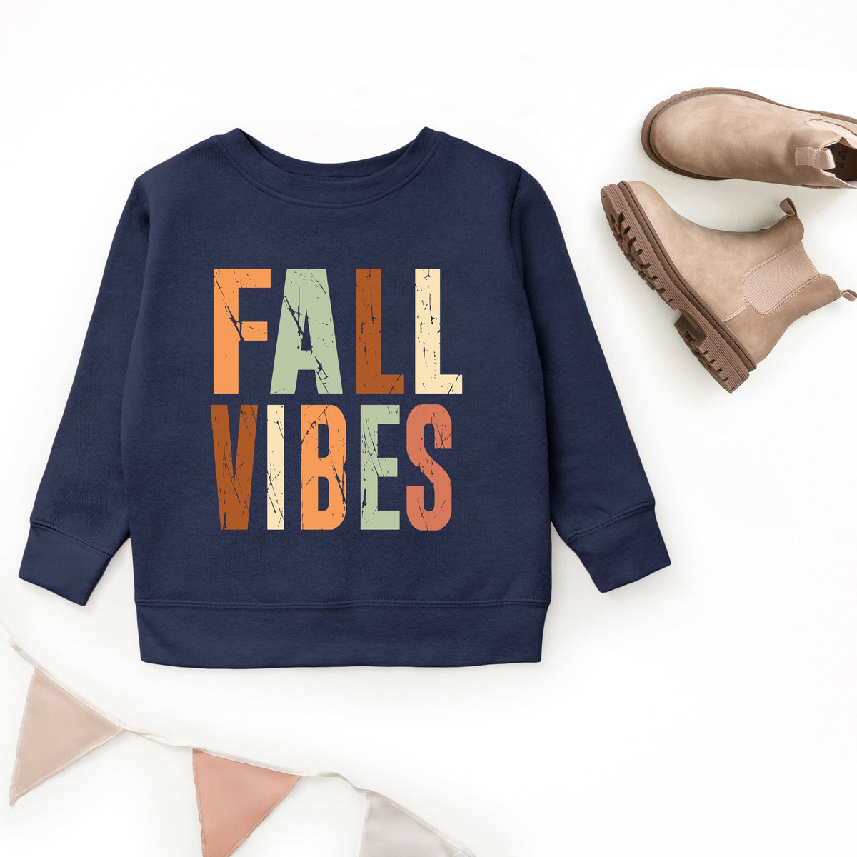 Fall Vibes Autumn Colors - Youth Graphic Sweatshirt