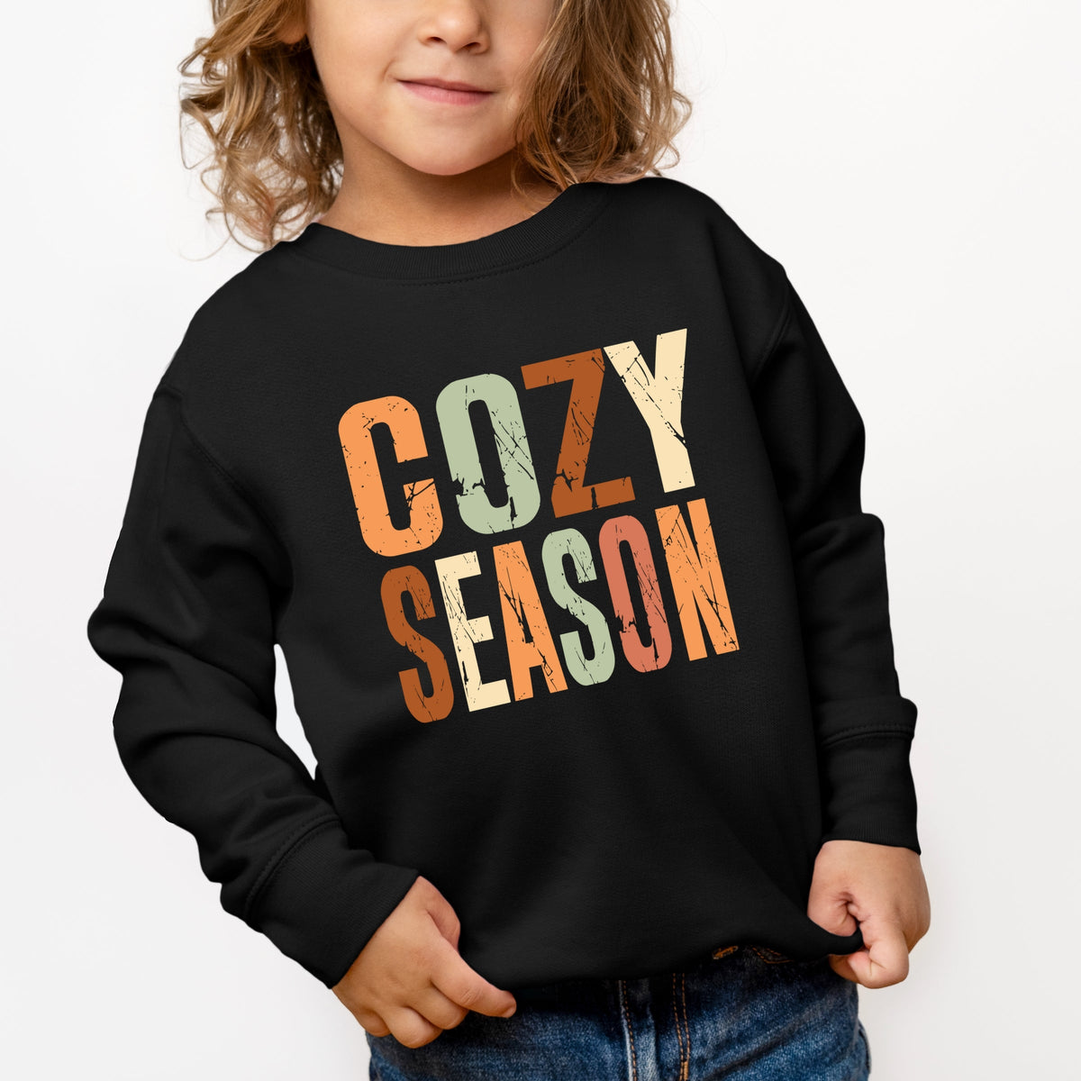 Cozy Season Fall Colors - Toddler Graphic Sweatshirt