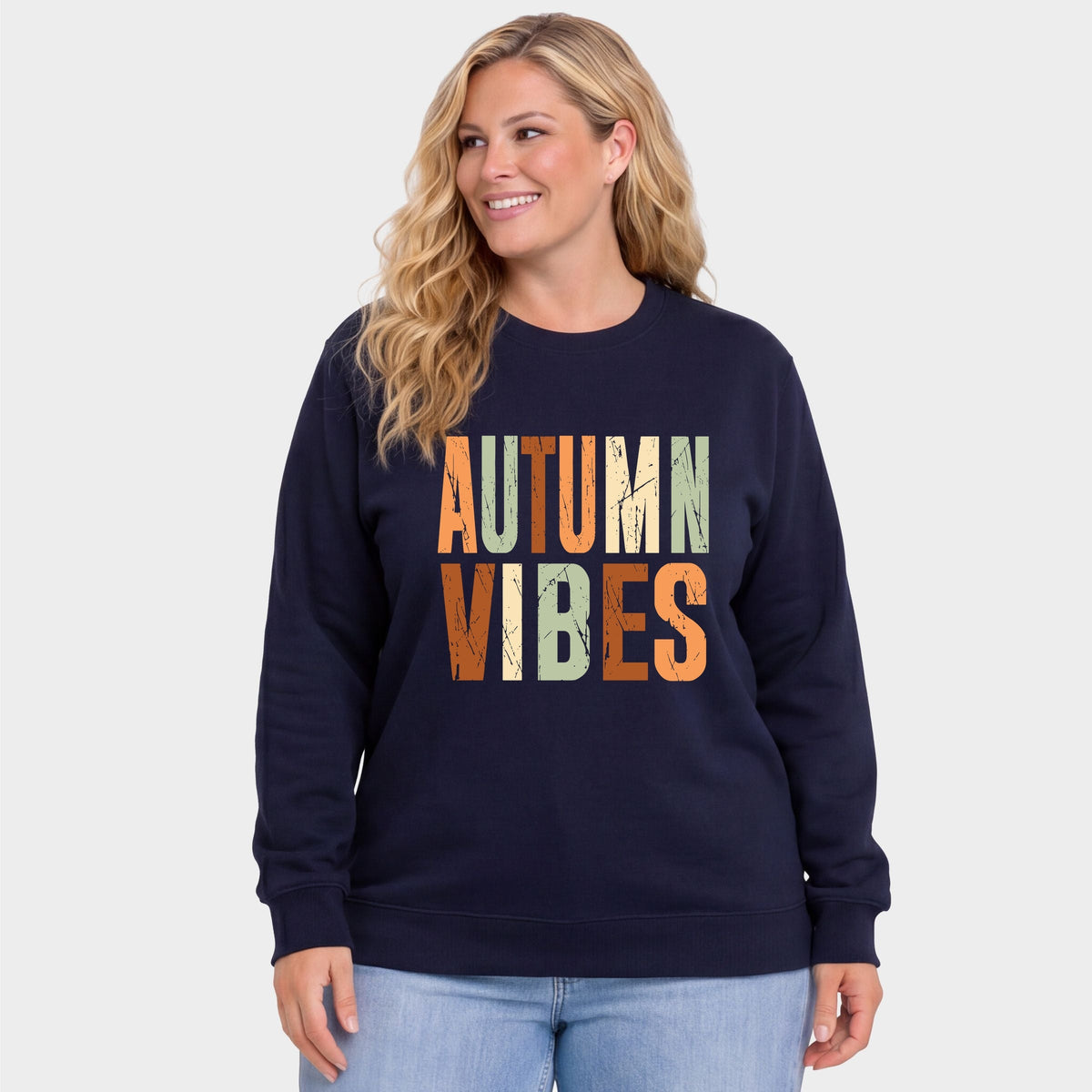 Autumn Vibes Fall Colors - Women's Plus Sweatshirt