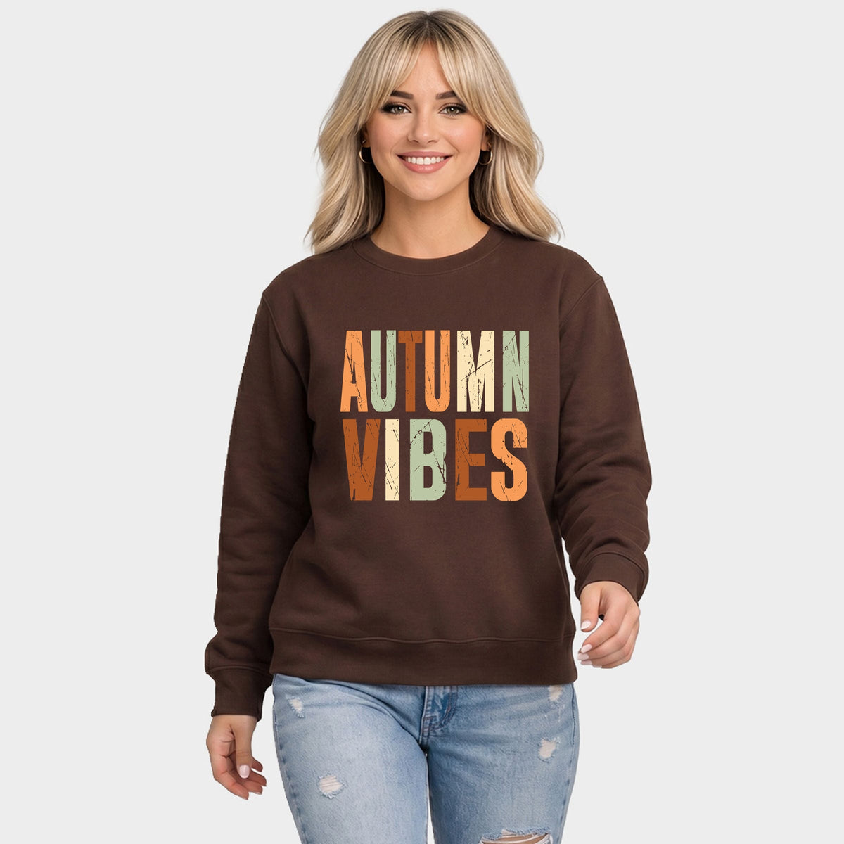 Autumn Vibes Fall Colors - Women's Graphic Sweatshirt