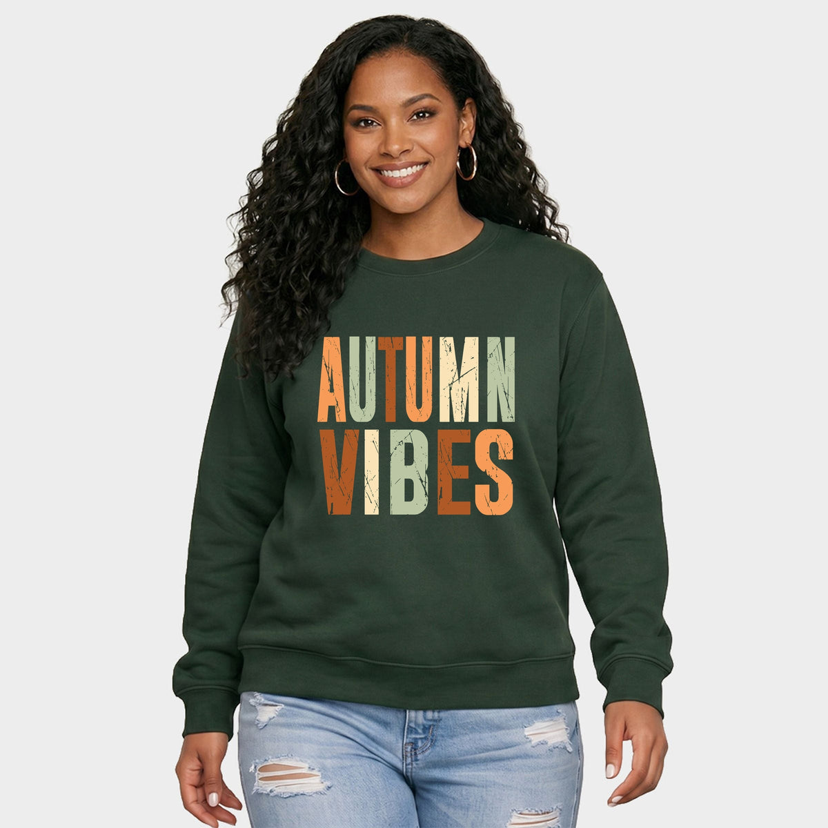 Autumn Vibes Fall Colors - Women's Graphic Sweatshirt