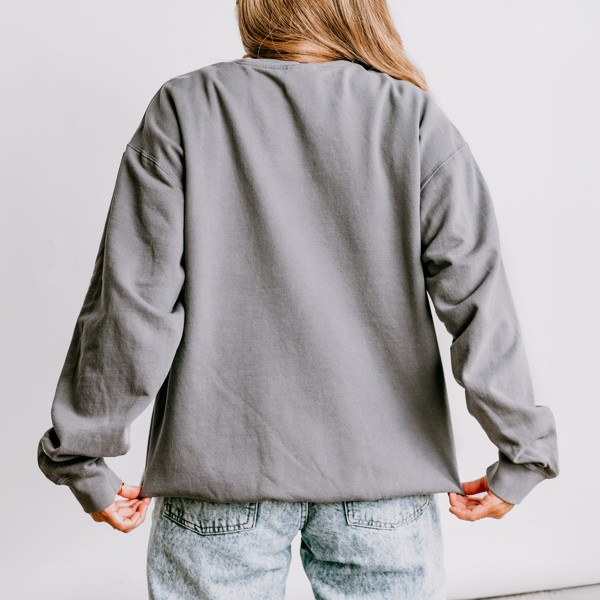 Scarecrow Stripes Distressed - Women's Lightweight Garment Dyed Sweatshirt