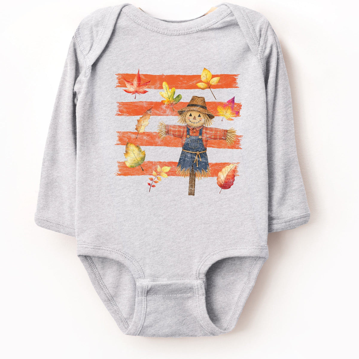 Scarecrow Stripes Distressed - Infant Long Sleeve Bodysuit