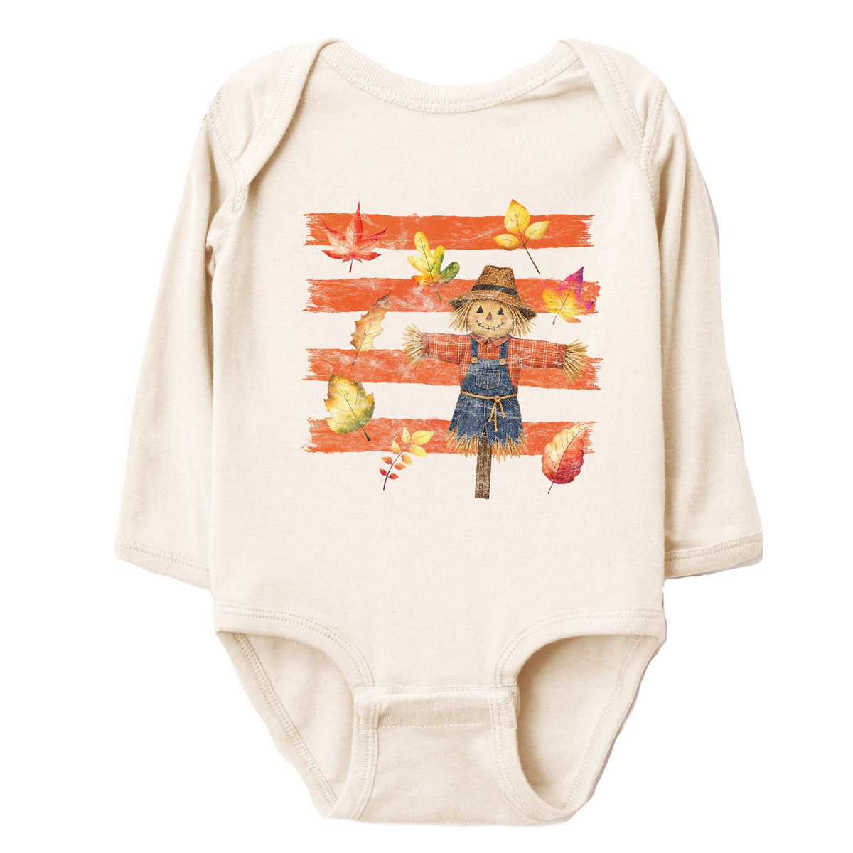 Scarecrow Stripes Distressed - Infant Long Sleeve Bodysuit