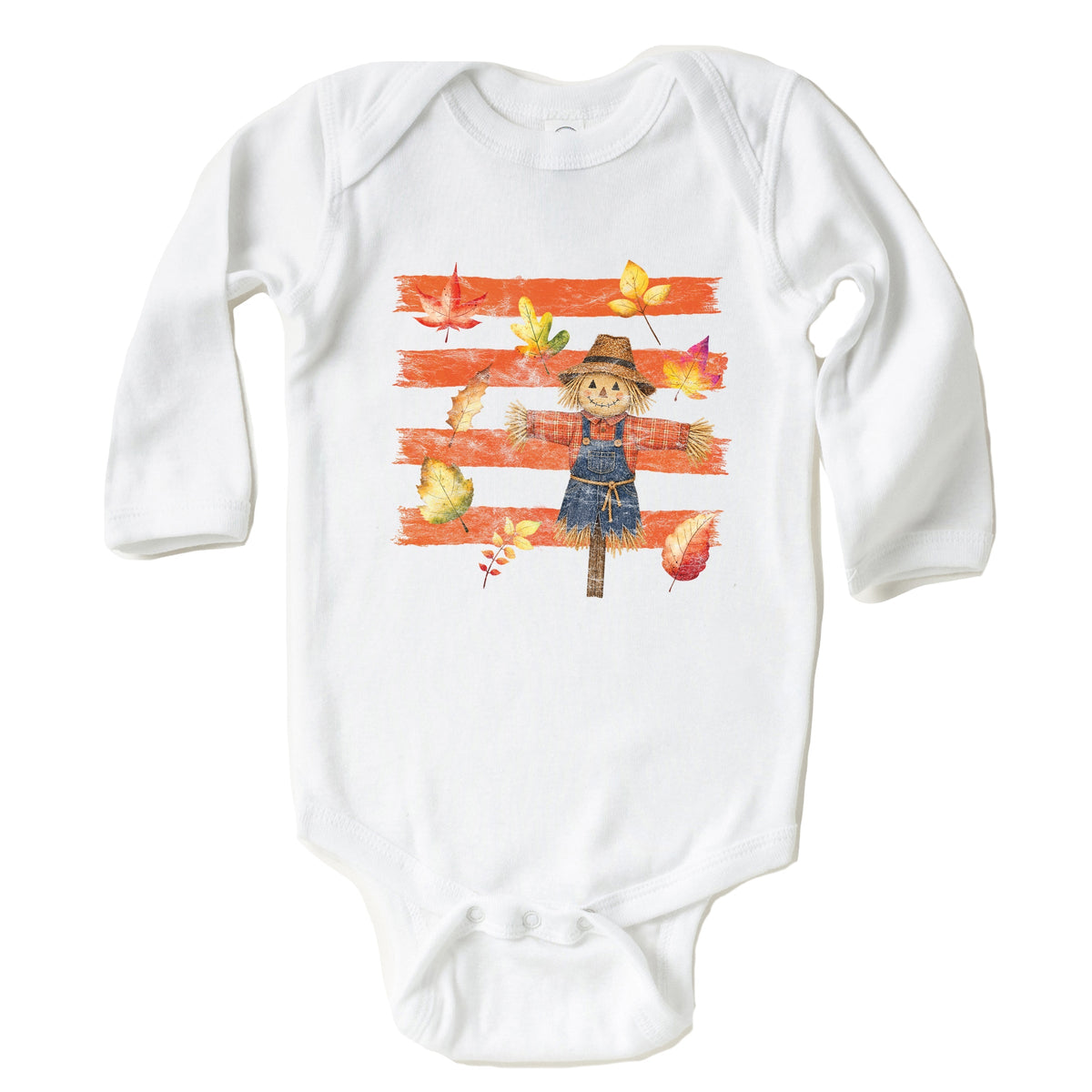 Scarecrow Stripes Distressed - Infant Long Sleeve Bodysuit