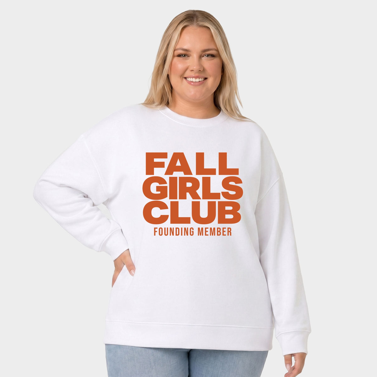 Fall Girls Club Founding Member - Women's Plus Sweatshirt