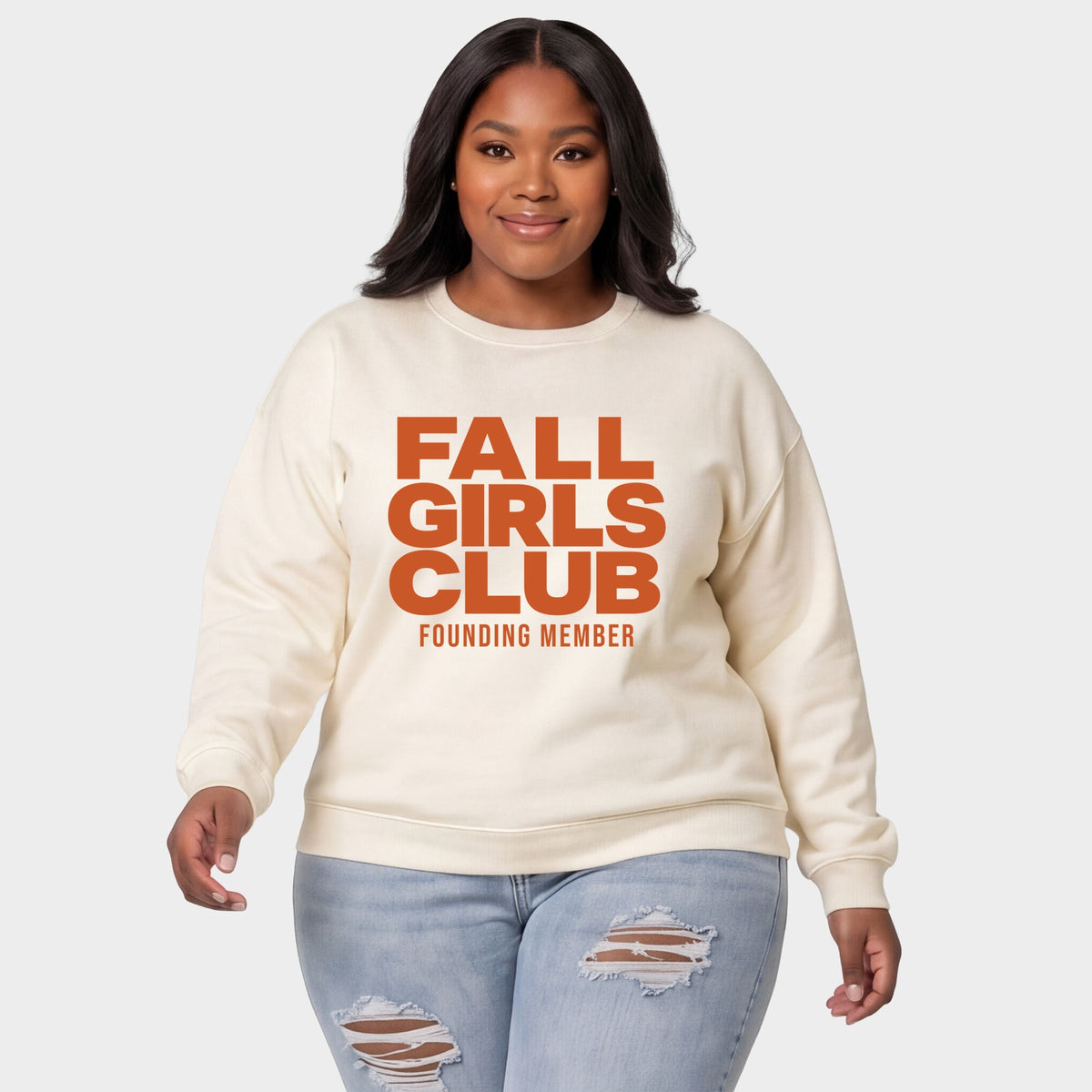 Fall Girls Club Founding Member - Women's Plus Sweatshirt