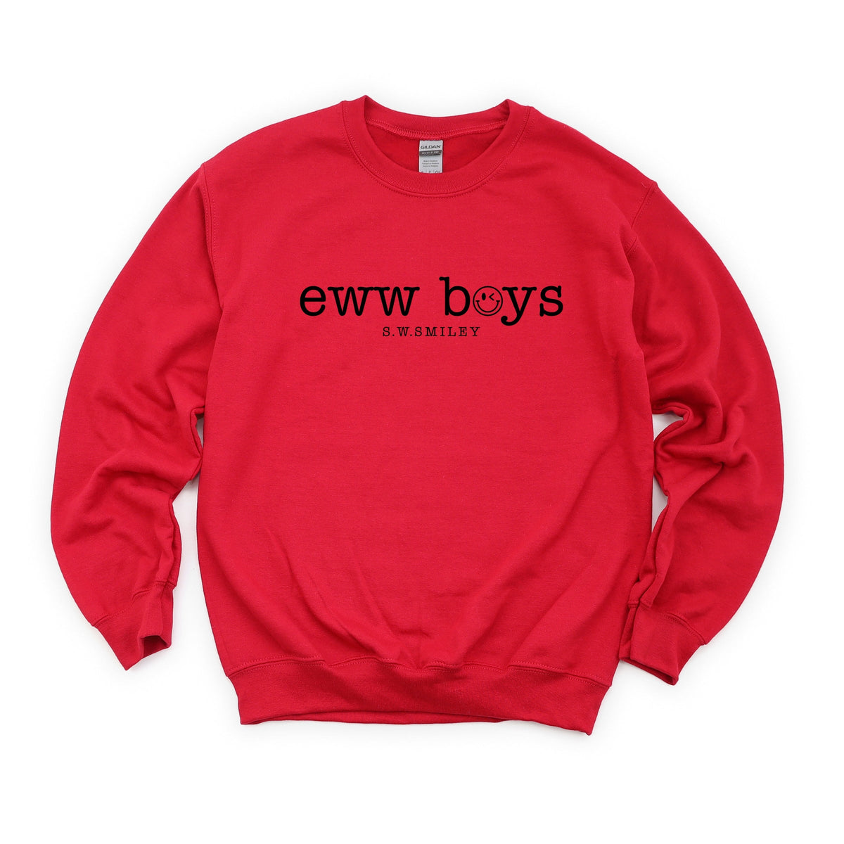 S.W.Smiley Eww Boys Typewriter -  Women's Graphic Sweatshirt