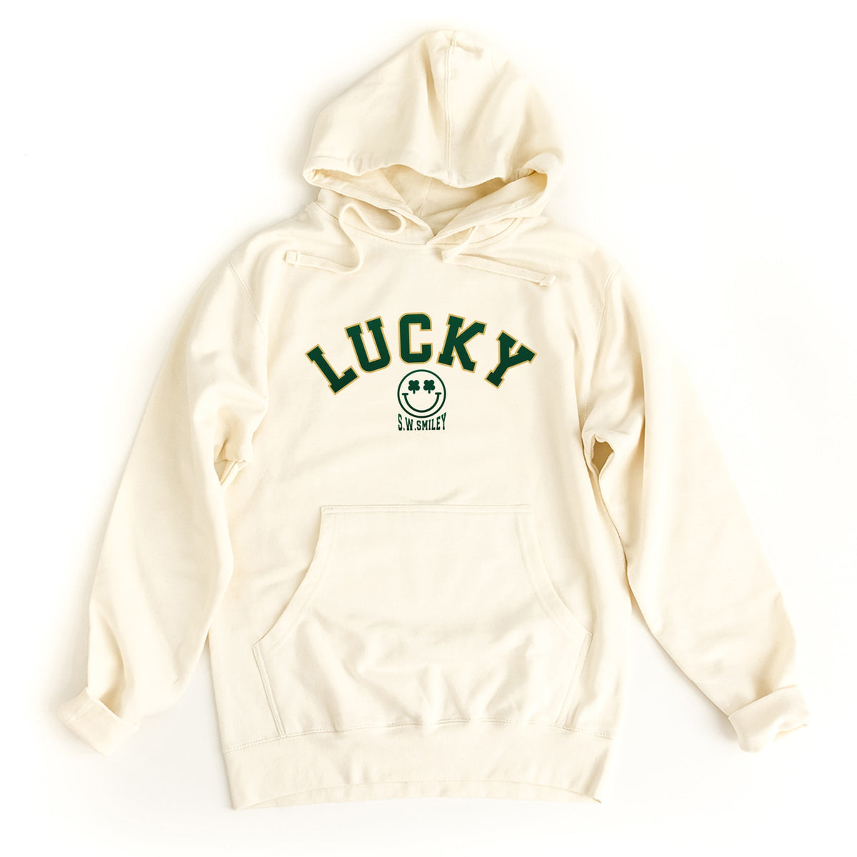 S.W.Smiley Lucky Varsity Arched - Women's Graphic Hoodie