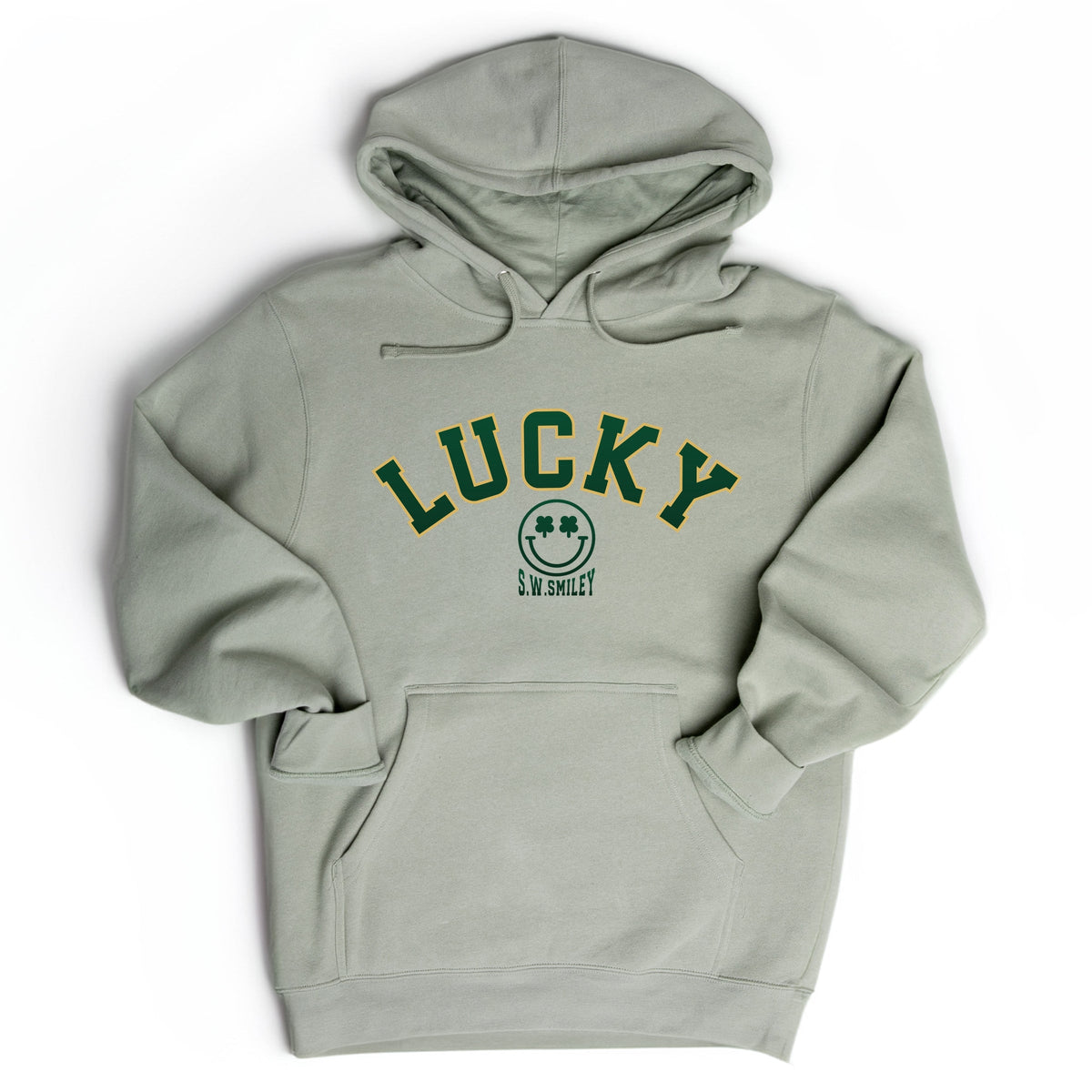 S.W.Smiley Lucky Varsity Arched - Women's Graphic Hoodie