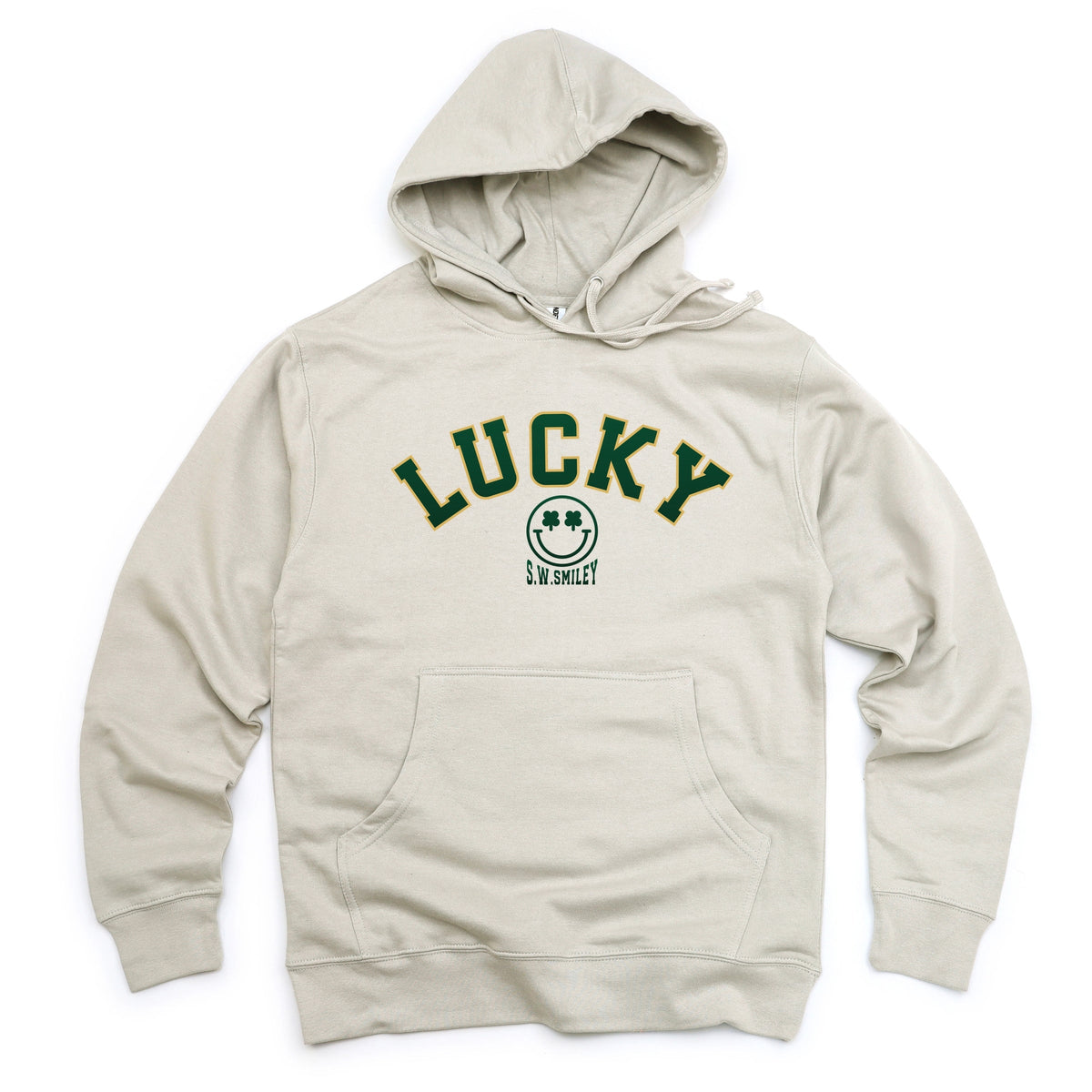 S.W.Smiley Lucky Varsity Arched - Women's Graphic Hoodie