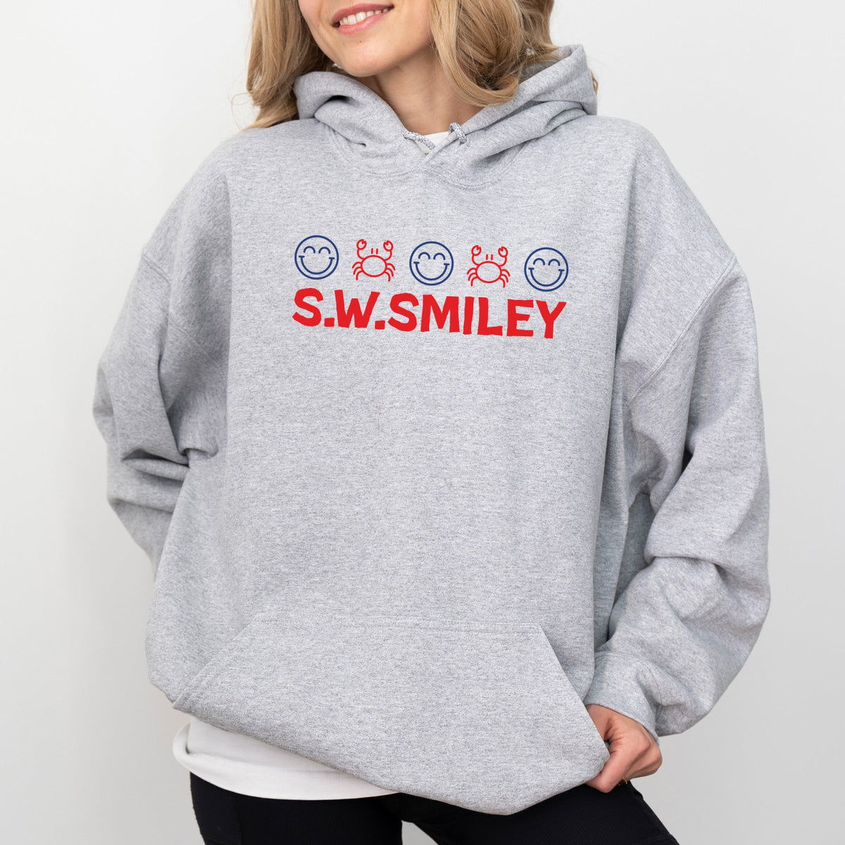 S.W.Smiley Crab Row - Women's Graphic Hoodie