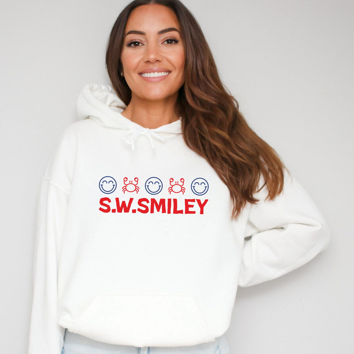S.W.Smiley Crab Row - Women's Graphic Hoodie