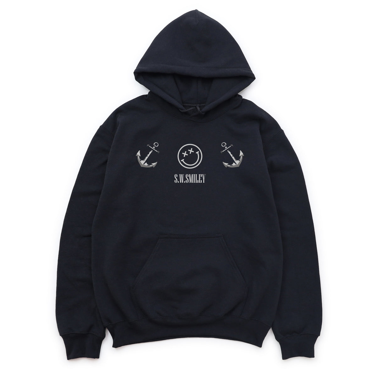 S.W.Smiley Anchor Row - Men's Graphic Hoodie