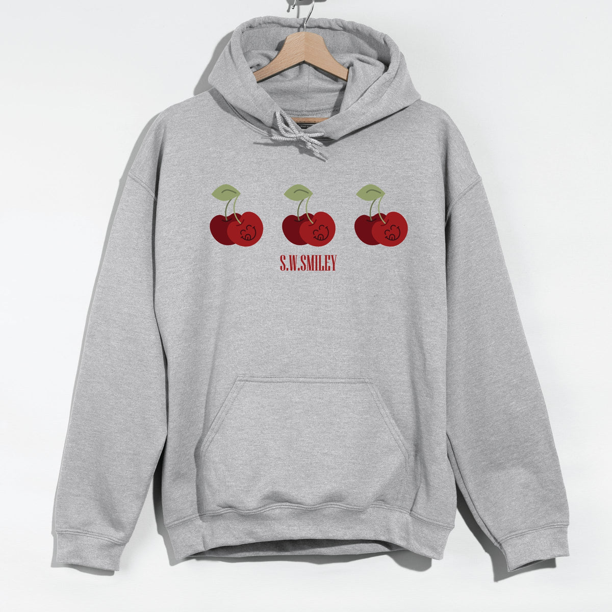 S.W.Smiley Cherry Face Row - Women's Graphic Hoodie