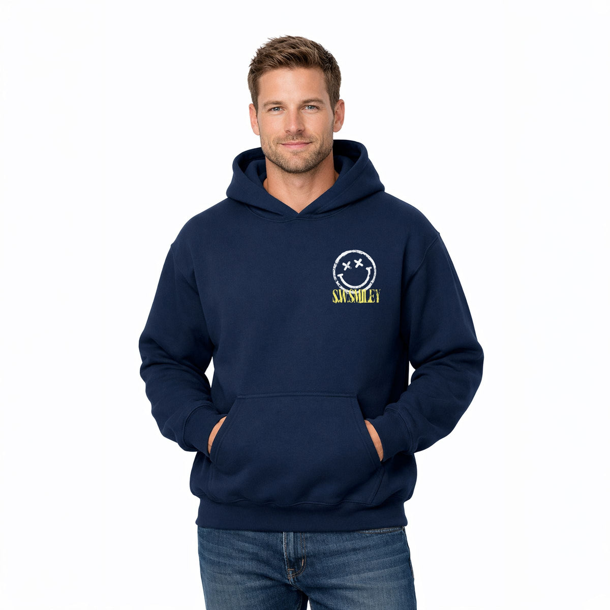 S.W.Smiley Carved From Chaos - Men's Graphic Hoodie
