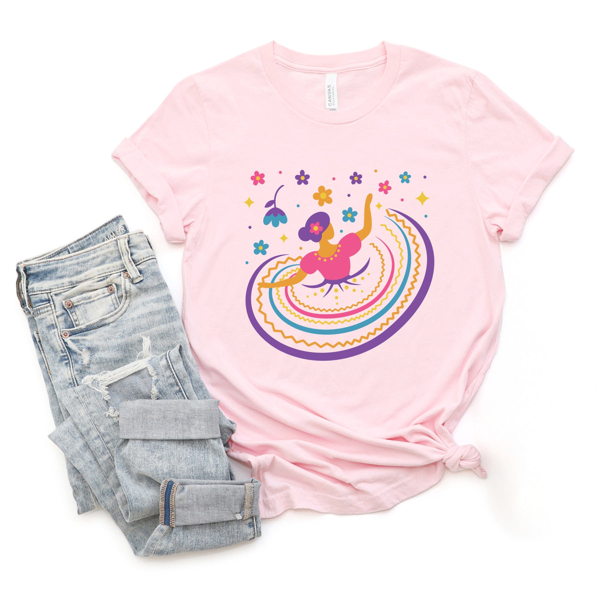 Hispanic Dress - Short Sleeve Tee