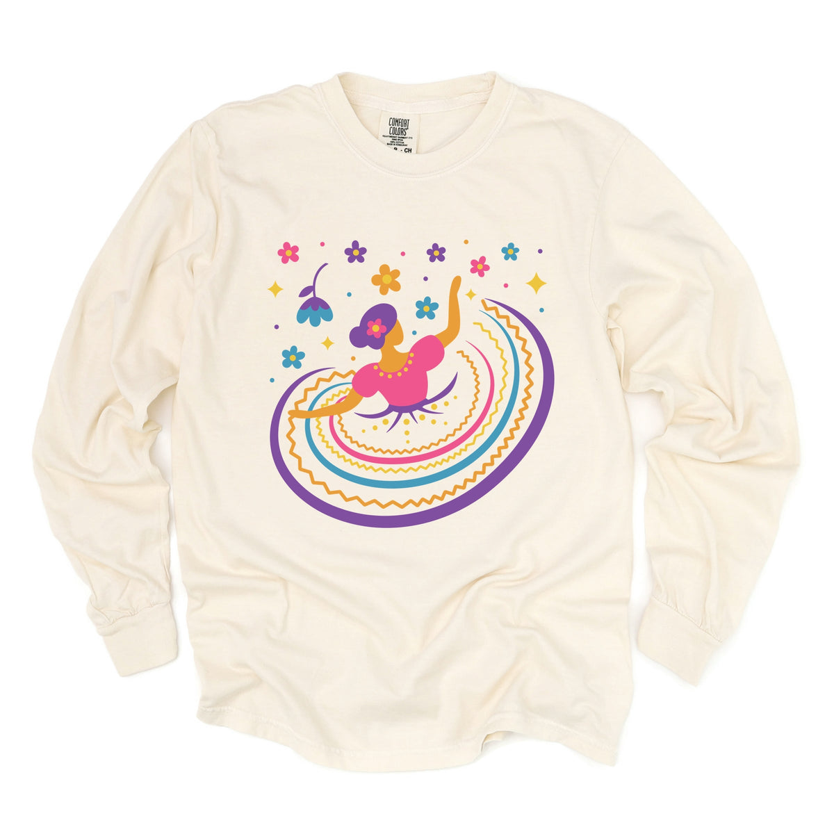 Hispanic Dress - Garment Dyed Long Sleeve