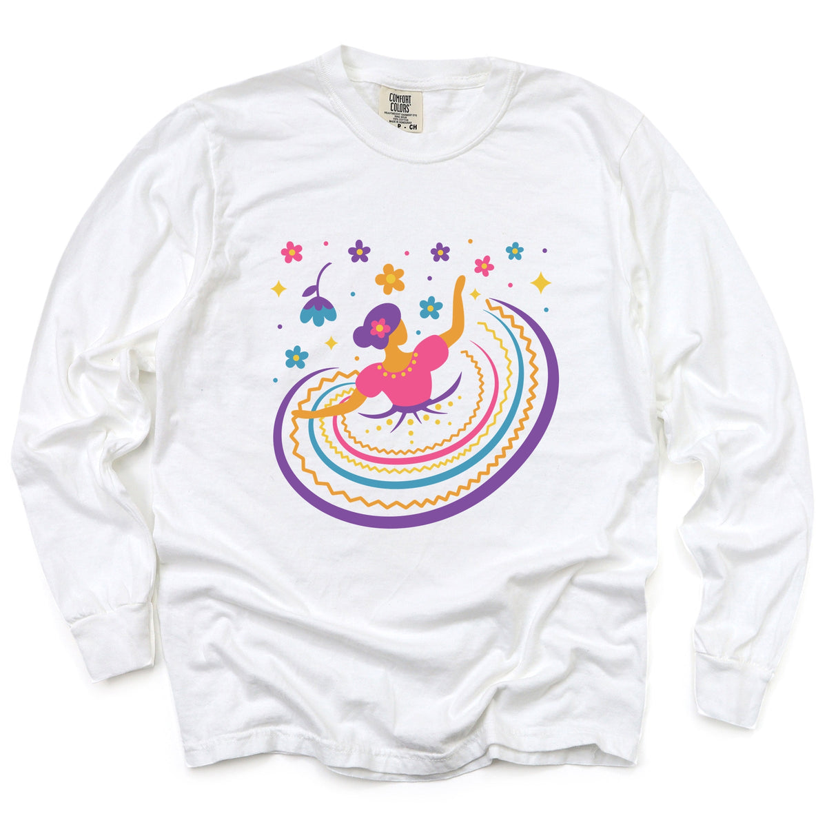 Hispanic Dress - Garment Dyed Long Sleeve