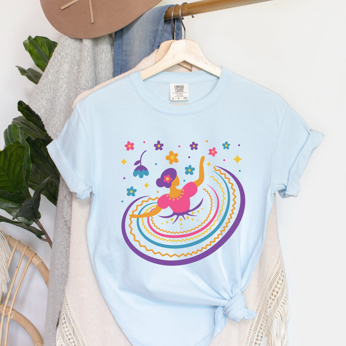 Hispanic Dress - Garment Dyed Tee
